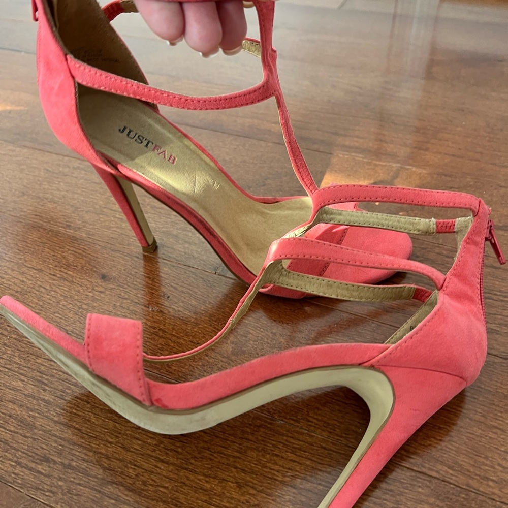 Peachy summer straps high heels 7.5